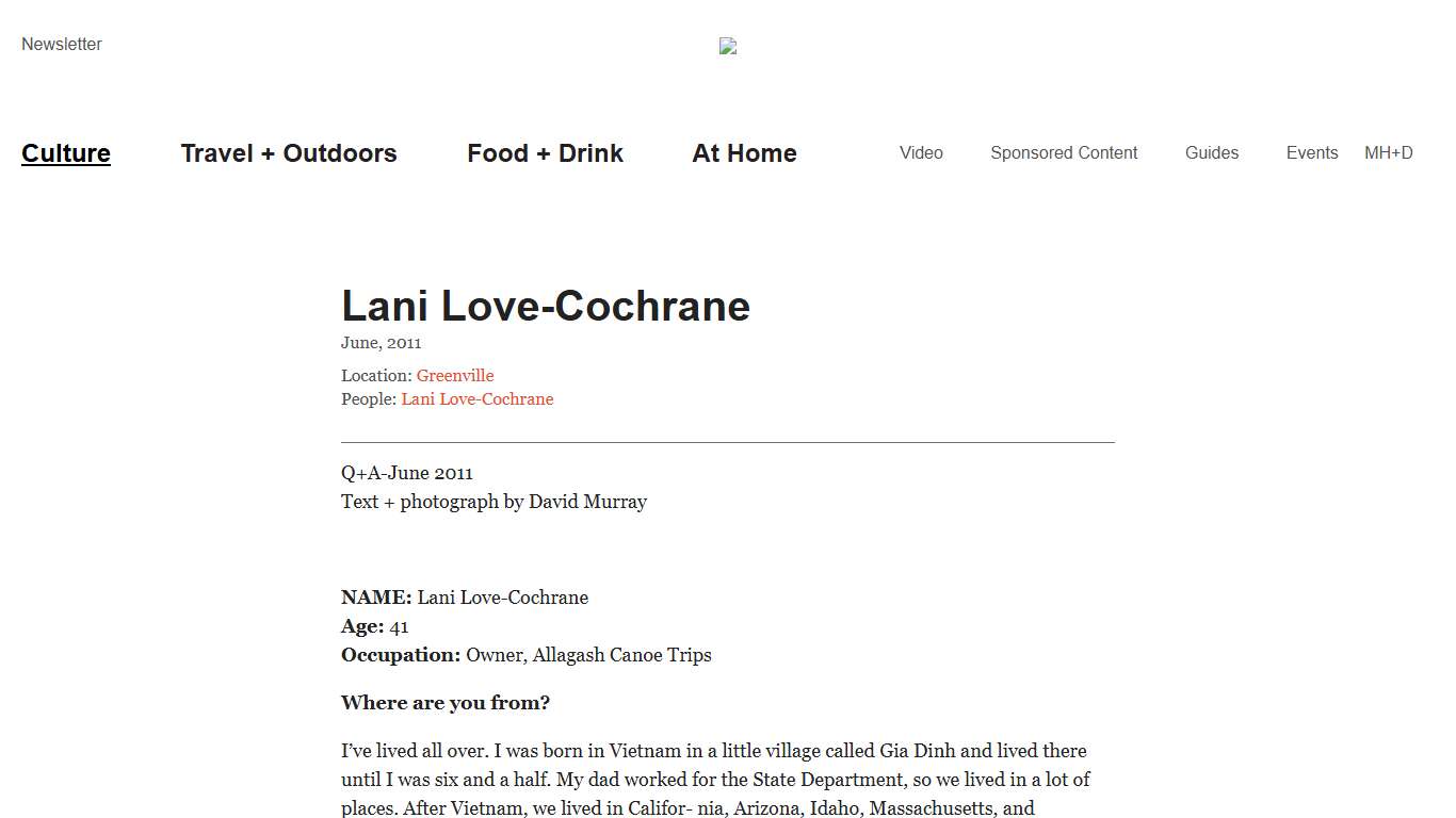 Lani Love-Cochrane The Maine Mag